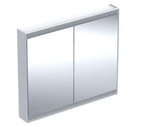 Geberit ONE - Mueble con espejo con iluminación LED, 105x90x15 cm, 2 puertas, blanco 505.814.00.2