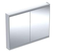Geberit ONE - Mueble con espejo con iluminación LED, 120x90x15 cm, 2 puertas, blanco 505.815.00.2