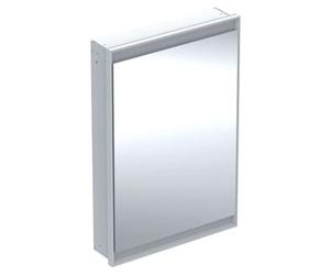 Geberit ONE - Mueble con espejo con iluminación LED, 60x90x15 cm, bisagras a la derecha, empotrable, blanco 505.801.00.2
