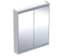 Geberit ONE - Mueble con espejo con iluminación LED, 75x90x15 cm, 2 puertas, blanco 505.812.00.2