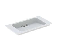 Geberit ONE mueble lavabo 500391, sin agujero para grifo, con rebosadero, 750x400mm, 500391011, Color: Cromo brillo - CM