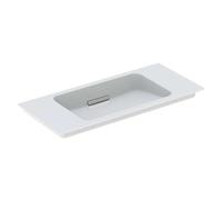 Geberit ONE mueble lavabo 500395, sin agujero para grifo, con rebosadero, 900x400mm, 500.395.01.2, Color: Cromado cepillado