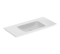 Geberit ONE - Lavabo de mueble 105x48x14 cm, sin rebosadero, sin orificio para grifo, KeraTect, blanco 505.011.01.4