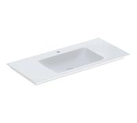 Geberit ONE - Lavabo de mueble 105x48x14 cm, sin rebosadero, con orificio para grifo, KeraTect, blanco 505.010.01.4