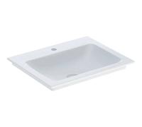 Geberit ONE - Lavabo de mueble 60x48x14 cm, sin rebosadero, con orificio para grifo, KeraTect, blanco 505.010.01.1