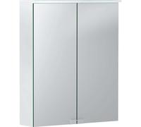 Geberit Option - Armario con espejo con iluminación, 56x68x18 cm, blanco 500.258.00.1