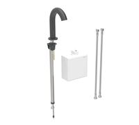 Geberit Piave - Control electrónico de descarga, alimentación por batería, easy to clean, negro mate 116.164.14.1
