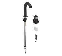 Geberit Piave grifo de lavabo, 167mm de proyección, sin mezclador, funciona con pilas, para caja de función empotrada, 116183141, Color: revestimiento negro mate, fácil de limpiar - CM