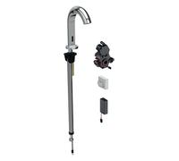 Geberit Piave grifo de lavabo, 167mm de proyección, sin mezclador, funciona con pilas, para caja de función empotrada, 116.183.21.1, Color: cromado brillante