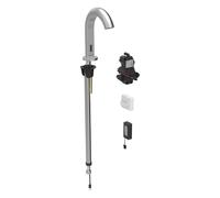 Geberit Piave - Válvula electrónica para lavabo, alimentación por batería, fácil de limpiar, acero inoxidable cepillado 116.183.SN.1
