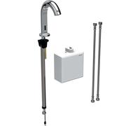 Geberit Piave - Grifo electrónico termostático para lavabo, alimentación por batería, cromo 116.168.21.1