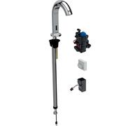 Geberit Piave - Grifo electrónico termostático para lavabo, alimentación por red, cromo 116.187.21.1