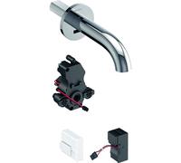 Geberit Piave - Grifo empotrado electrónico de lavabo, con mezclador, longitud 22 cm, alimentación de red, cromo 116.282.21.1
