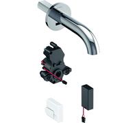 Geberit Piave - Grifo empotrado electrónico de lavabo, con mezclador, longitud 22 cm, alimentación por batería, cromo 116.284.21.1