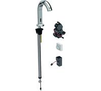 Geberit Piave - Grifo empotrado electrónico de lavabo, sin mezclador, alimentación de red, cromo 116.181.21.1