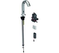 Geberit Piave - Grifo empotrado electrónico de lavabo, sin mezclador, alimentación por batería, cromo 116.183.21.1