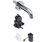 Geberit Piave - Grifo empotrado electrónico de lavabo, con mezclador, longitud 22 cm, alimentación de red, cromo 116.282.21.1