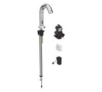 Geberit Piave - Grifo empotrado electrónico de lavabo, sin mezclador, alimentación de red, cromo 116.181.21.1