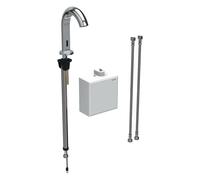 Geberit Piave - Grifo empotrado electrónico de lavabo, con mezclador, alimentación de generador, cromo 116.166.21.1