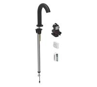 Geberit Piave mezclador de lavabo, 167mm proyección sin mezclador, funcionamiento generador, para caja de función oculta, 116.185.14.1, Color: revestimiento negro mate, fácil de limpiar