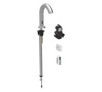 Geberit Piave mezclador de lavabo, 167mm proyección sin mezclador, funcionamiento generador, para caja de función oculta, 116.185.SN.1, Color: Ã?ptica Acero inoxidable/bruÃ±ido, con revestimiento fÃ¡c