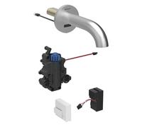 Geberit Piave mezclador de lavabo, proyección 170mm, con mezclador termostático, funcionamiento por red, para caja de función oculta, 116267SN1, Color: Ã?ptica Acero inoxidable/bruÃ±ido, con revestimi