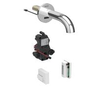 Geberit Piave - Grifo empotrado electrónico de lavabo, sin mezclador, longitud 17 cm, alimentación del generador, cromo 116.265.21.1
