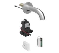 Geberit Piave mezclador de lavabo, proyección 220mm, sin mezclador, funcionamiento generador, para caja de función oculta, 116285SN1, Color: Ã?ptica Acero inoxidable/bruÃ±ido, con revestimiento fÃ¡cil