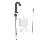 Geberit Piave - Válvula de lavabo electrónica, alimentación de red, easy to clean, negro mate 116.161.14.1
