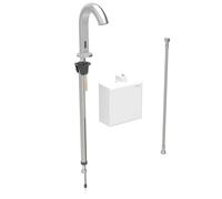 Geberit Piave - Válvula electrónica para lavabo, para agua fría, alimentación por generador, fácil de limpiar, Bluetooth, acero inoxidable cepillado 116.165.SN.1