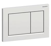 Geberit placa de accionamiento Omega30, para sistema de 2 cisternas, 115.080.JQ.1, Color: Cromo mate lacado