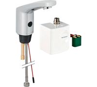 Geberit Public - Grifo de lavabo sin contacto 185, con generador, sin mezclador, cromo 116.335.21.1