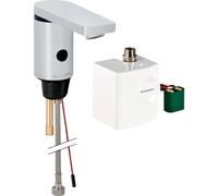 Geberit Public - Grifo de lavabo sin contacto 186, con generador, sin mezclador, cromo 116.336.21.1