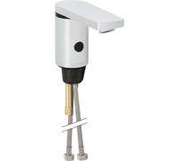 Geberit Public - Grifo electrónico de lavabo, con mezclador, alimentación con pilas, cromado brillante 116.246.21.1