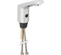 Geberit Public - Grifo electrónico de lavabo, con mezclador, alimentación con pilas, cromado brillante 116.245.21.1