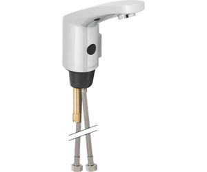 Geberit Public - Grifo electrónico de lavabo, con mezclador e inversor, alimentación con pilas, cromado brillante 116.255.21.1