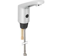 Geberit Public - Grifo electrónico de lavabo, sin mezclador, alimentación con pilas, cromado brillante 116.235.21.1