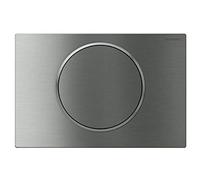 Geberit Pulsador Sigma10 para descarga interrumpible, acero inoxidable cepillado/pulido