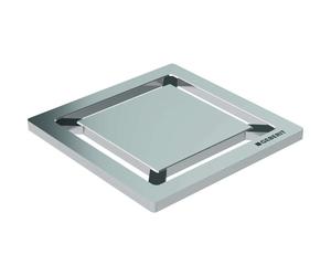 Geberit - Rejilla cuadrada de acero inoxidable para desagüe en el suelo 154.312.00.1