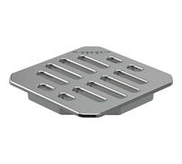 Geberit - Rejilla ranurada para desagüe de suelo, deslizante, acero inoxidable 388.104.00.1
