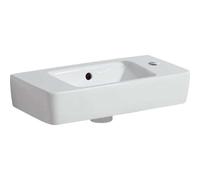 Geberit Renova Nr.1 Comprimo Nuevo lavamanos, 50x25cm, con orificio para grifo a la derecha, 276150000, Color: Blanco