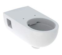Geberit Renova Nr. 1 Inodoro lavable Comfort, sin borde, 6/5 l, forma parcialmente cerrada, suspendido, 500693018, Color: Blanco, con KeraTect - CM