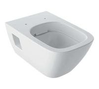 Geberit Renova Nr. 1 Plan WC suspendido, lavabo, sin borde, suspendido, parcialmente encastrado, 500378011, Color: Blanco - CM