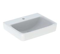 Geberit Renova Plan, lavabo, 55x44 cm, 1 agujero para grifo, sin rebosadero, 501633, 501633008, Color: blanco/KeraTect - CM