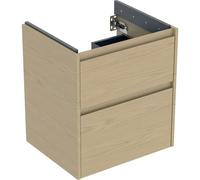 Geberit Renova Plan mueble bajo lavabo, con dos cajones, 54,6x60,6x44,6cm, 504026PS1, Color: Estructura de madera de roble natural / melamina - CM