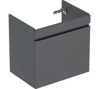 Geberit Renova Plan mueble bajo lavabo, con un cajón y un cajón interior, 63,4x60,6x44,6cm, 501.907.JK.1, Color: lava / lacado mate