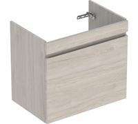 Geberit Renova Plan mueble bajo lavabo, con un cajón y un cajón interior, 68,2x60,6x44,6cm, 501908001, Color: Nogal nogal claro/estructurado en lámina - CM