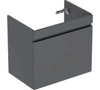 Geberit Renova Plan mueble bajo lavabo, con un cajón y un cajón interior, 68,2x60,6x44,6cm, 501908JK1, Color: lava / lacado mate - CM
