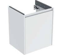 Geberit Renova Plan mueble bajo lavabo, con una puerta, 50,4x60,6x40,4cm, 504023001, Color: blanco / barnizado satinado mate - CM