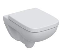 Geberit Renova Plan Set WC suspendido con cisterna de bajo caudal, con asiento de WC, blanco, 501.758.00.1